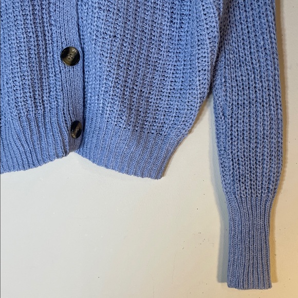 NWT. Sincerely Jules Boho Blue Drop Shoulder Cardigan Sweater. Large. - Picture 5 of 11
